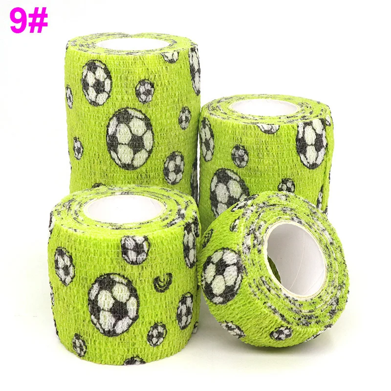 COYOCO Printed Knee Support Self Adhesive Wrap Tape Elastic Bandage 4.8m Therapy Colorful Protector For Sports Finger Joint Pet
