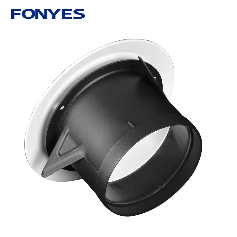 3/4/6 inch Plastic air vent cover bathroom wall ceiling exhaust pipe ventilation grille for round duct 75/100/150mm