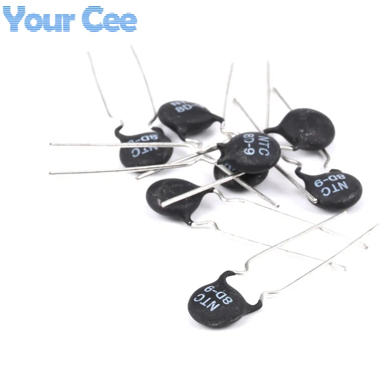 20pcs NTC Thermistor Resistor NTC 8D-9 8D9 8D-7 8D-11 8D7 8D11 Thermal Resistance