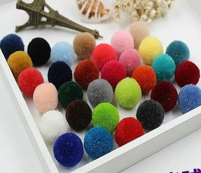 350pcs yarn pom poms,high density trimmed 15mm pom decoration decor, cotton handmade, Pom ball handmade craft kits