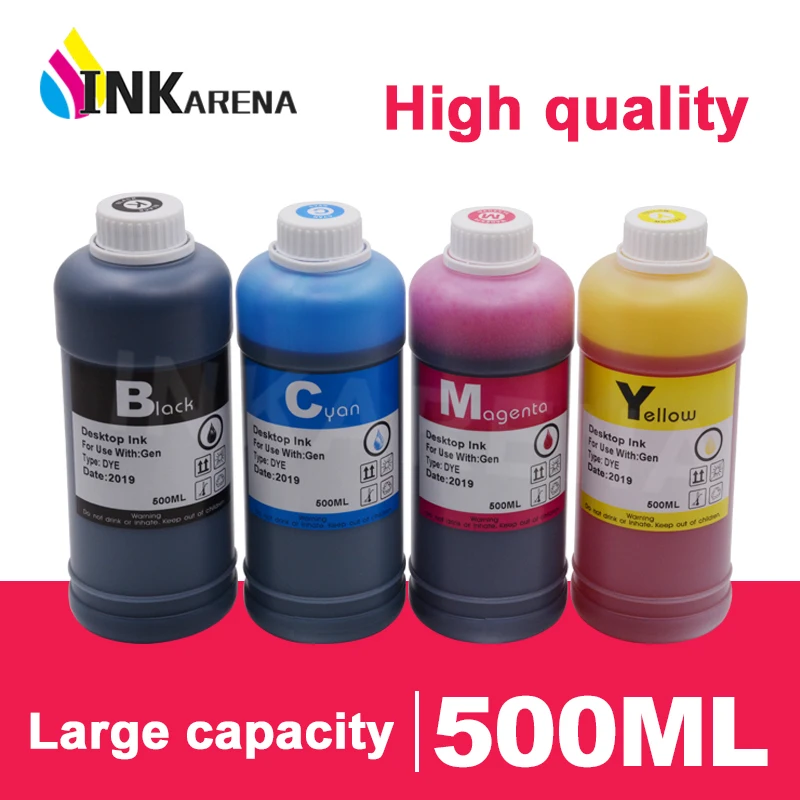 500ml Bottle Printer Ink Dye Refill Kit For HP 21 22 For HP21 for HP22 21XL 22XL Deskjet F2180 F2280 F4180 F380 380 Cartridge