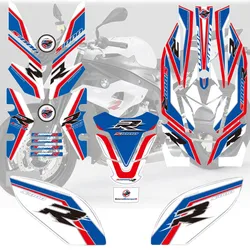 Motorcycle reflective sticker for BMW S1000RR S1000 R 2017 Motorycle Reflective 3D Gel Front Rear Tank sticker 00RR S1000 R 2017