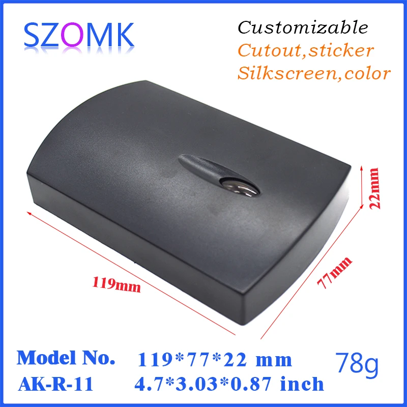 1Piece China Market of electronic power supply enclosures plastic szomk case electronics box   119x77x22mm