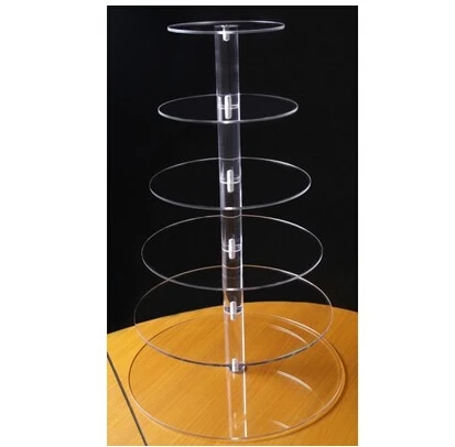 ` 6 Tier round Layout Beautiful Acrylic Cupcake Stand Party / Wedding / Festival Supplies