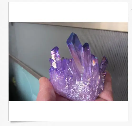 261.0g Viridescent Spirit Aura Quartz Crystal Titanium Bismuth Silicon Cluster