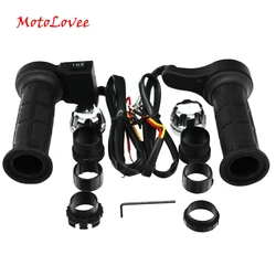 Motolovee Motorcycle Heated Grips Motorbike Hand Warmer with Bar End 7/8