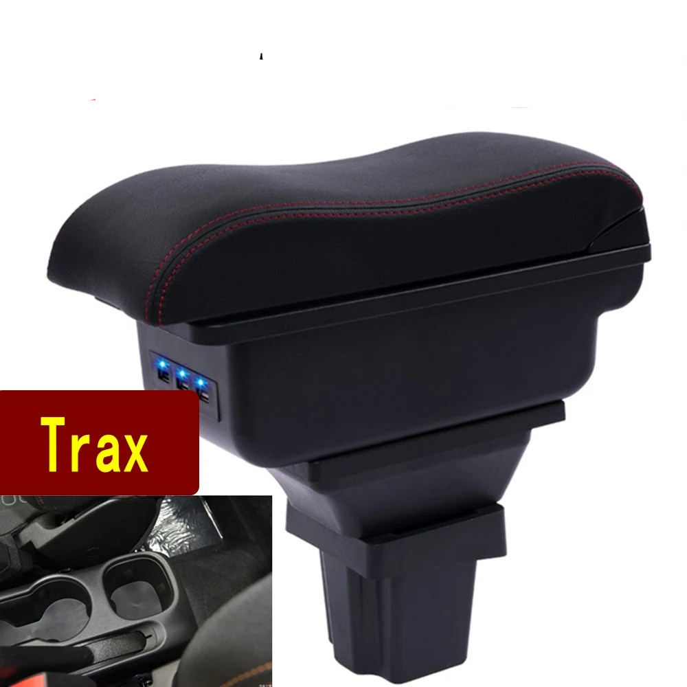 

For Chevrolet Trax armrest box central Store content Storage box cup holder ashtray interior car-styling accessories