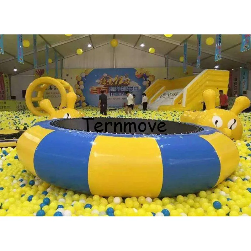 

inflatable trampolin Pool float toy trampoline Gymnastics Trampoline water bouncer inflatable bouncer floating water park