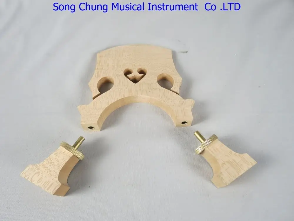 

2pcs High quality regulated double bass bridge 1/4,laser precise