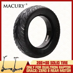 Macury 200×60mm 8 Inch Solid Tire Only for ZERO 8 T8 ZERO8 GRACE 8 Dualtron Raptor Electric Scooter Tubeless Tyre Anti-Explosion
