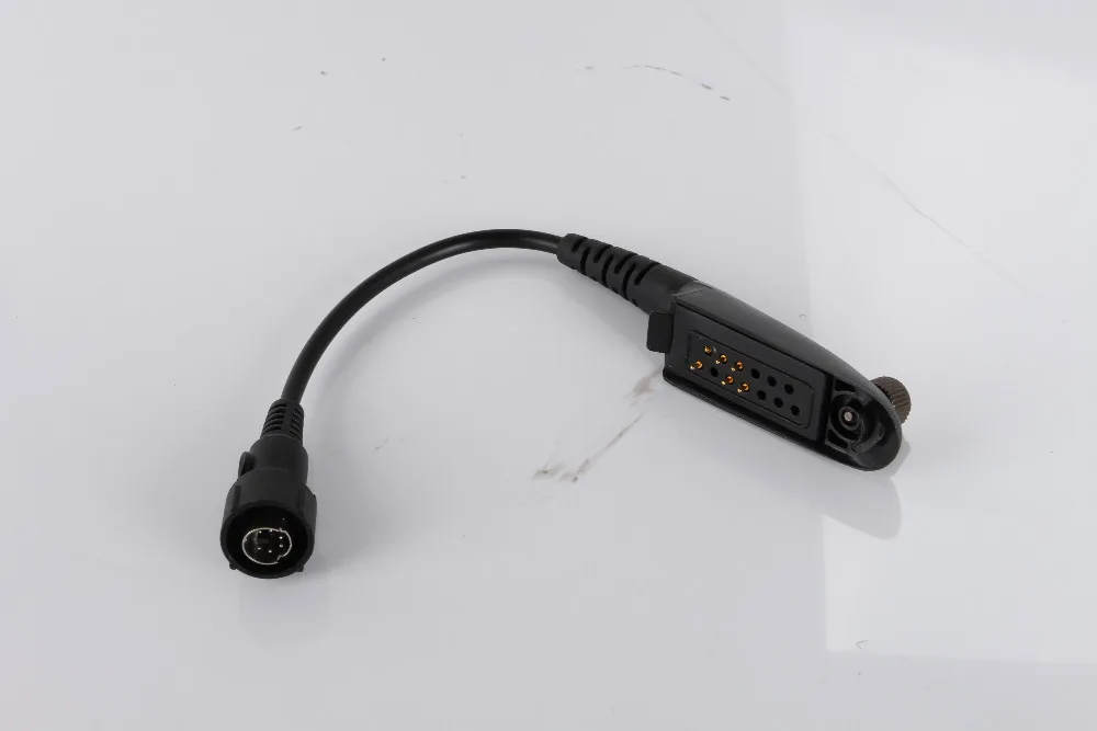 Walkie Talkie 100% New MINI DIN Plug 6pin Connect Throat Vibration MIC for GP328 Two way Radio