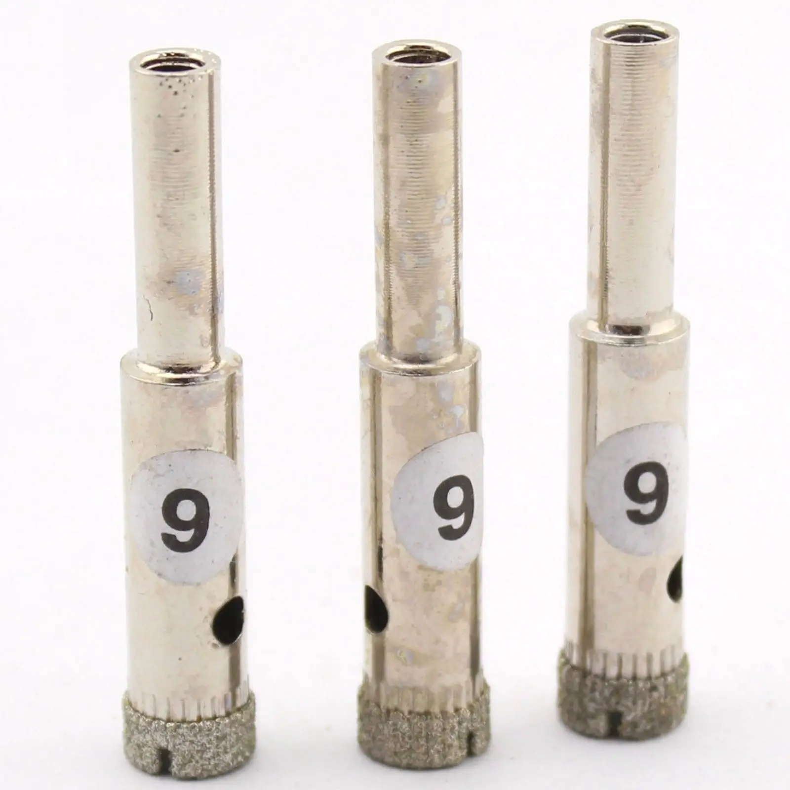 5Pcs 11/32"inch 9mm Diamond Coated Drill Bit Hole Cutter Saw Glass Tile Marble ILOVETOOL