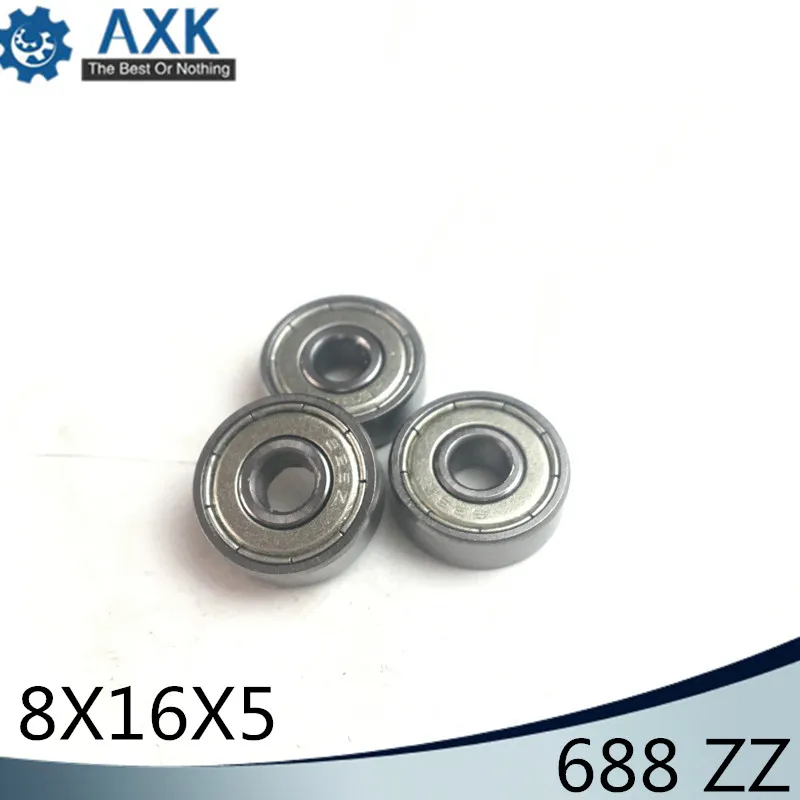 

Desktop 3D Printer Special Bearing 688ZZ (10PCS) 8X16X5mm Mute Ball Bearings 688 For Kossel Mini Prusa i3 Parts Free Shipping