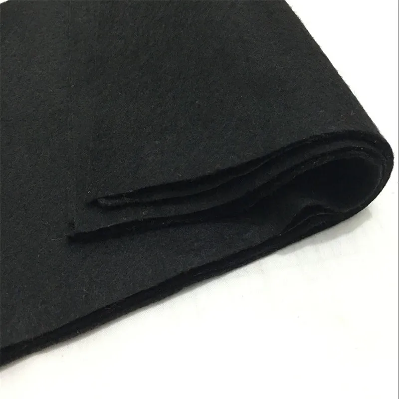 Black Non Woven Felt Fabric Sheets Fiber Thick Kids DIY Craft Assorted Fabric Square Embroidery Scrapbooking Craft   AA8505