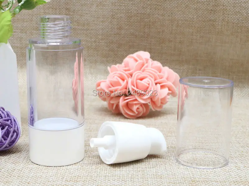 White Airless Bottles Cosmetic Lotion Refillable Bottle Beak Head Korean Style Travel Shampoo Containers 2 pcs/lot