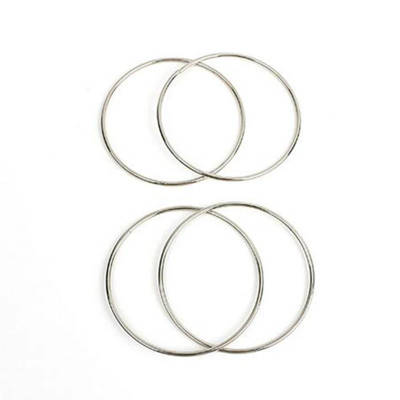 1sets Four Connected Linking Rings 4 Linking Rings  Steel Pipe diameter 10cm street Magic Tricks  Magic Props 81487