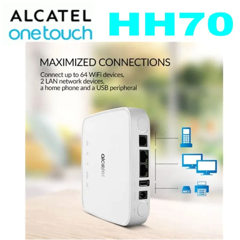 ZTE Unlocked Alcatel HH70 4G LTE 300Mbps FDD TDD Wireless Router Mobile WiFi Hotspot