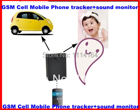 

Wireless Audio Voice Tracker SIM Monitor GSM Cell Mobile Phone tracker+sound monitor