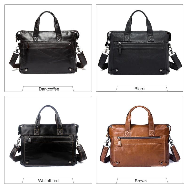 Big Shoulder Business Messenger Women Men Bag Tote Genuine Leather Briefcase For Documents Holder Handbag Male Female Laptop A4