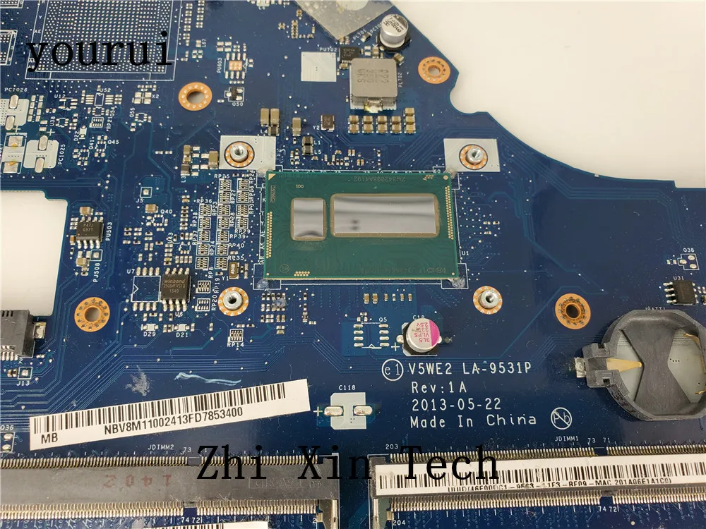 yourui  NBV8M11002 NB.V8M11.002 V5WE2 LA-9531P Main board For Acer Aspire E1-572 E1-572G Laptop Motherboard i5-4200u CPU DDR3