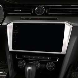 For VW Volkswagen Passat B8 / Arteon / Wagon 2017-2022 Stainless 9.25“ GPS Screen Navigation Frame Trim Sticker Car styling