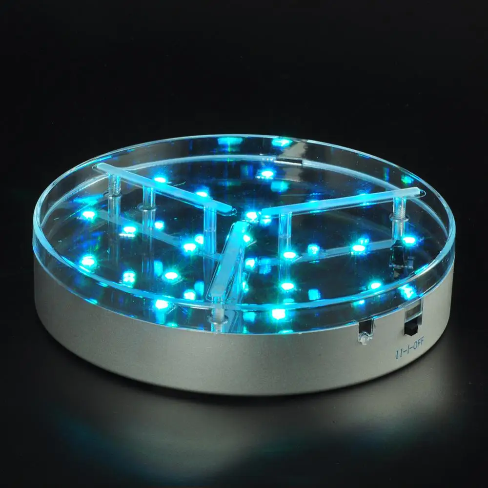 Rechargeable Battery Operated RGB 16 Colors 6 Inch Vase Base E Luminator LED Light Wedding Event Decor Vase Centerpiee Party