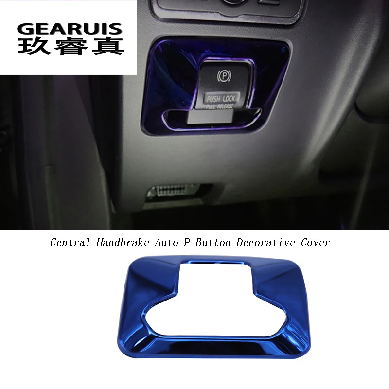 Car Styling Central Handbrake Auto P H Button Decorative Cover Sticker Trim For Volvo XC60 X70 V60 S60 Interior auto Accessories