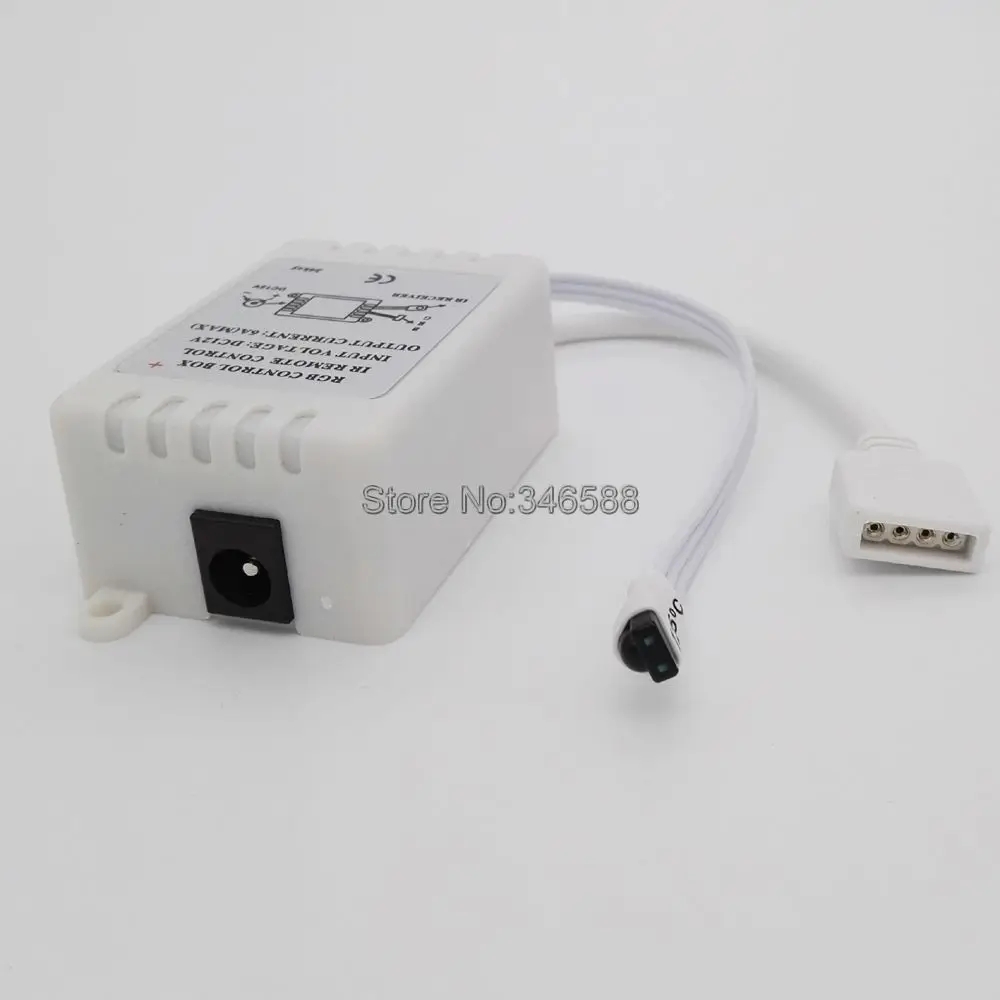 12V 6A 2A x 3CH 72W 24 Key Wireless IR Infrared Remote LED Controller for 3528 5050 RGB LED Strip Light Tape