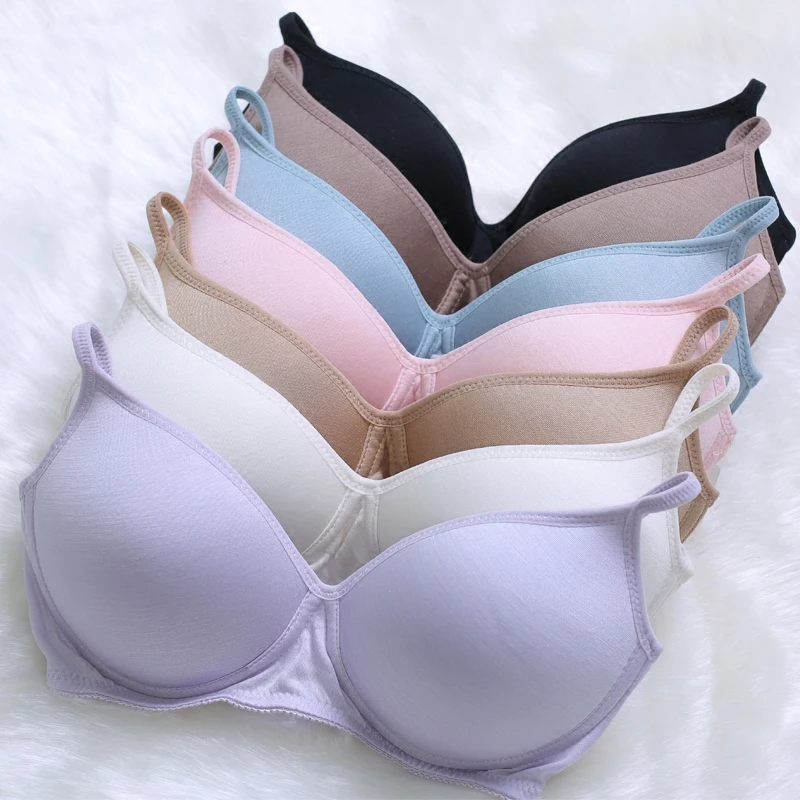 Silk glossy wireless bra 100% natural silk sleeping bra women's seamless underwear