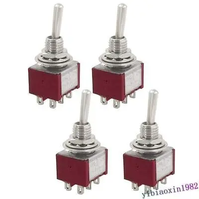 

20 Pcs AC 250V 2A 120V 5A ON/ON 2 Position DPDT Toggle Switch