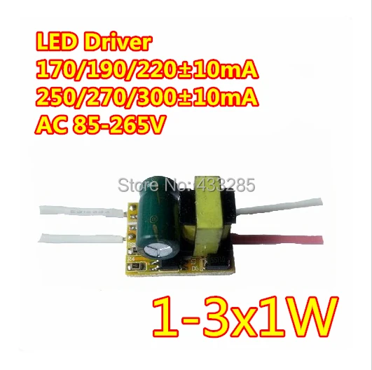 

10 шт./лот для E27 GU10 E14 GU5.3 AC 85-265 в 3x1 Вт 3 Вт светодиодный драйвер Источник питания трансформатор освещения Бесплатная доставка