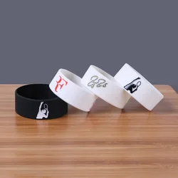 1pc Tennis Bracelet King Roger Federer Silicone Bracelets&Bangles Sports Rubber Letter Bracelet Men jewelry Wrist band SH283