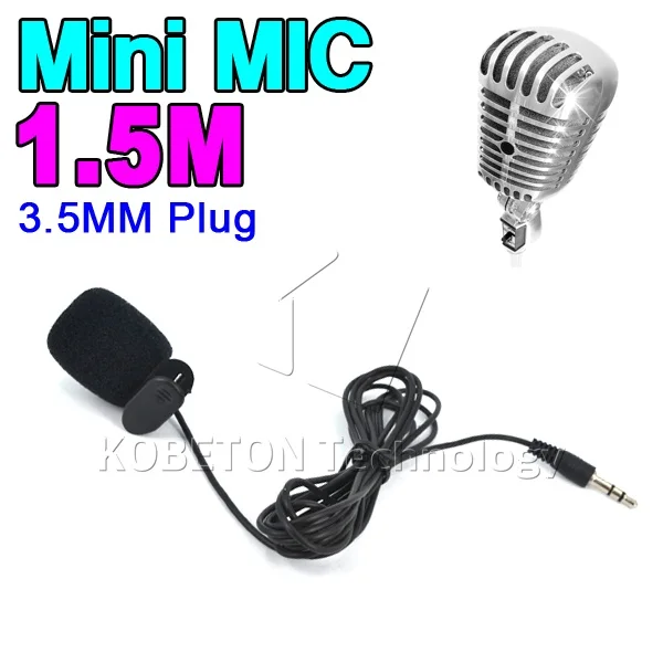 Kebidu Mini 3.5mm Hands Free Clip On Mini Mic Microphone For PC Notebook Laptop top quality