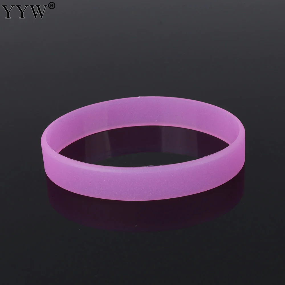 Pulseras de silicona de goma elástica que brillan en los colores, brazaletes para hombres y mujeres, pulseras deportivas de baloncesto, pulsera de silicona