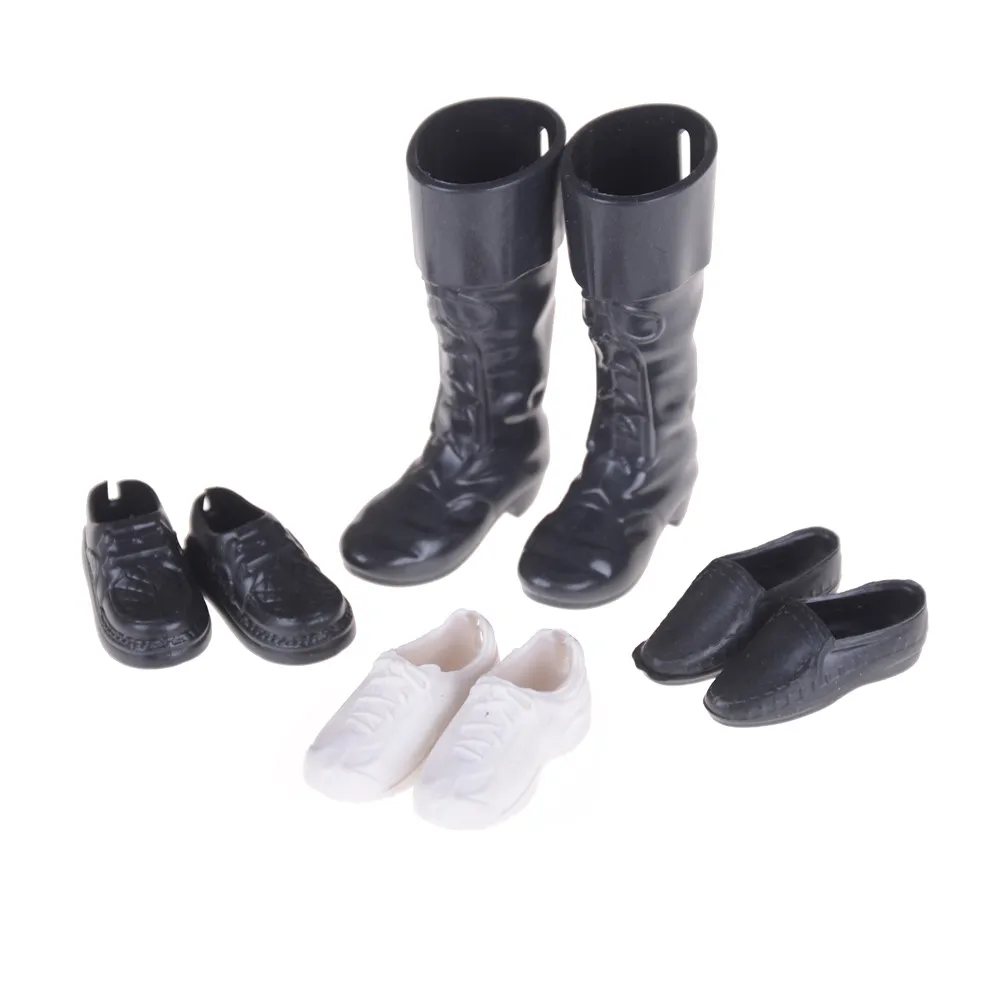 4 Pairs Dress Up Friend Dolls Cusp Shoes Sneakers Knee High Boots For Doll Boyfriend Ken Clothes Accessories Wholesale