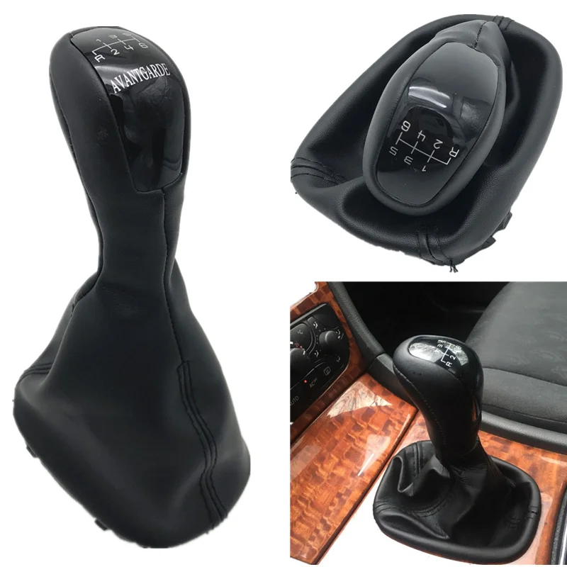 For Mercedes-Benz C Class W203 S203 ELEGANCE CLASSIC AVANTGARDE Manual Gear Shift Knob Leather Gaiter Boot Cover Case Collar