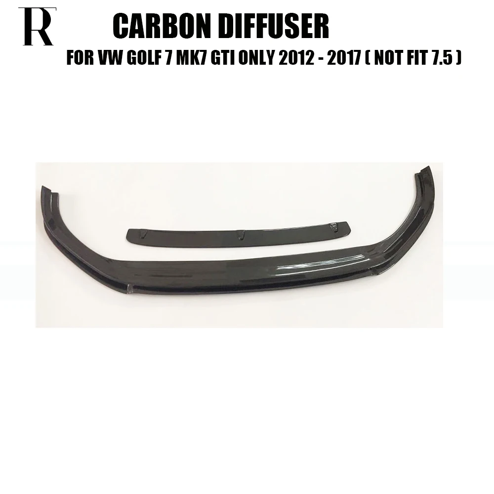 MK7 Carbon Fiber Front Bumper Chin Lip Splitter for VW Golf 7 GTI Only 2014-2017 ( Not MK7.5 )