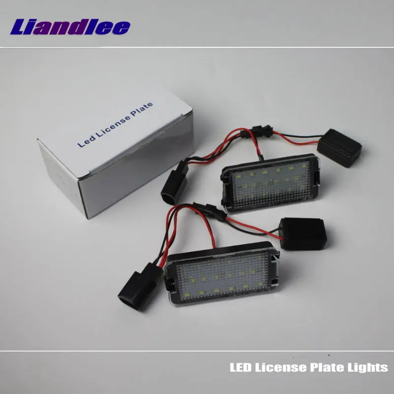 Liandlee Car License Plate Lights For Seat Toledo III 2004-2009 Auto Number Frame Lamp Bulb LED Electronic Accessories