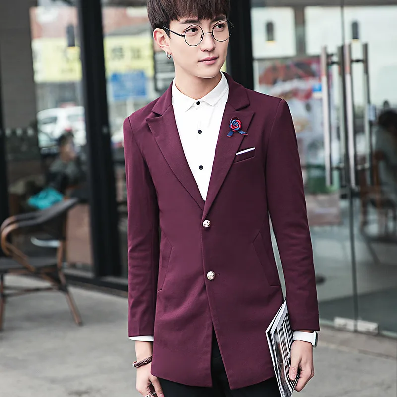 VERSMA Fashion Slim Fit Formal Brand Blazer Men Coat Trajes Chaqueta Business Men Long Blazer Suit Stylish Long Male Suit Jacket