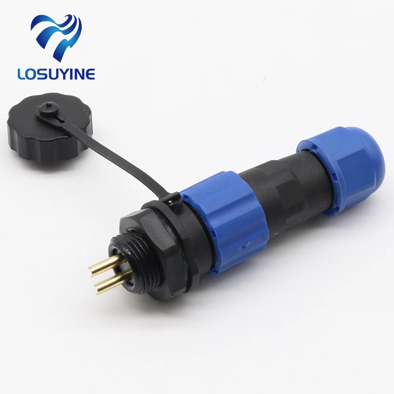 13mm SD13 2 pin waterproof connector, Power wire connectors, cable connectors , automotive connectors, Plug and socket, IP68