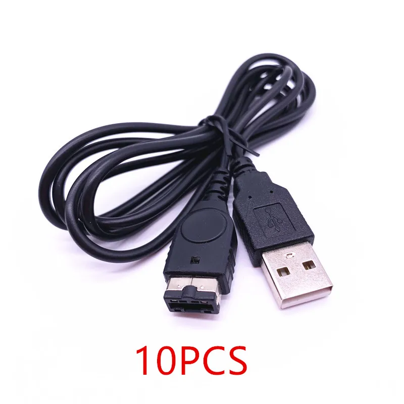 10 Pcs GameBoy Advance GBA SP USB Charger Charging Power Cable Cord for Nintendo GBA SP AGS-001 AGS-101 1.2m