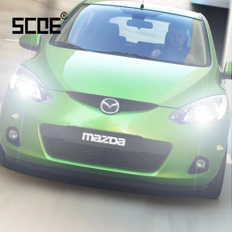 For Mazda BT-50 Mazda 2 MPV MX-5 Premacy Tribute SCOE 2PCS Auto High Beam Super Halogen Bulb Headlight Car Styling warm white