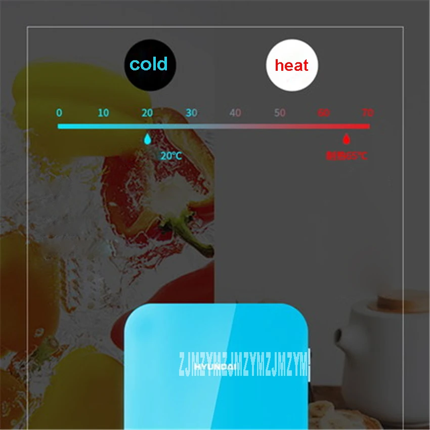 Congelatore portatile 6 L Mini Frigo Frigorifero Auto A Casa A Duplice Uso Compact Car Frigorifero 12V/220 V le Variazioni di temperatura HD-6L