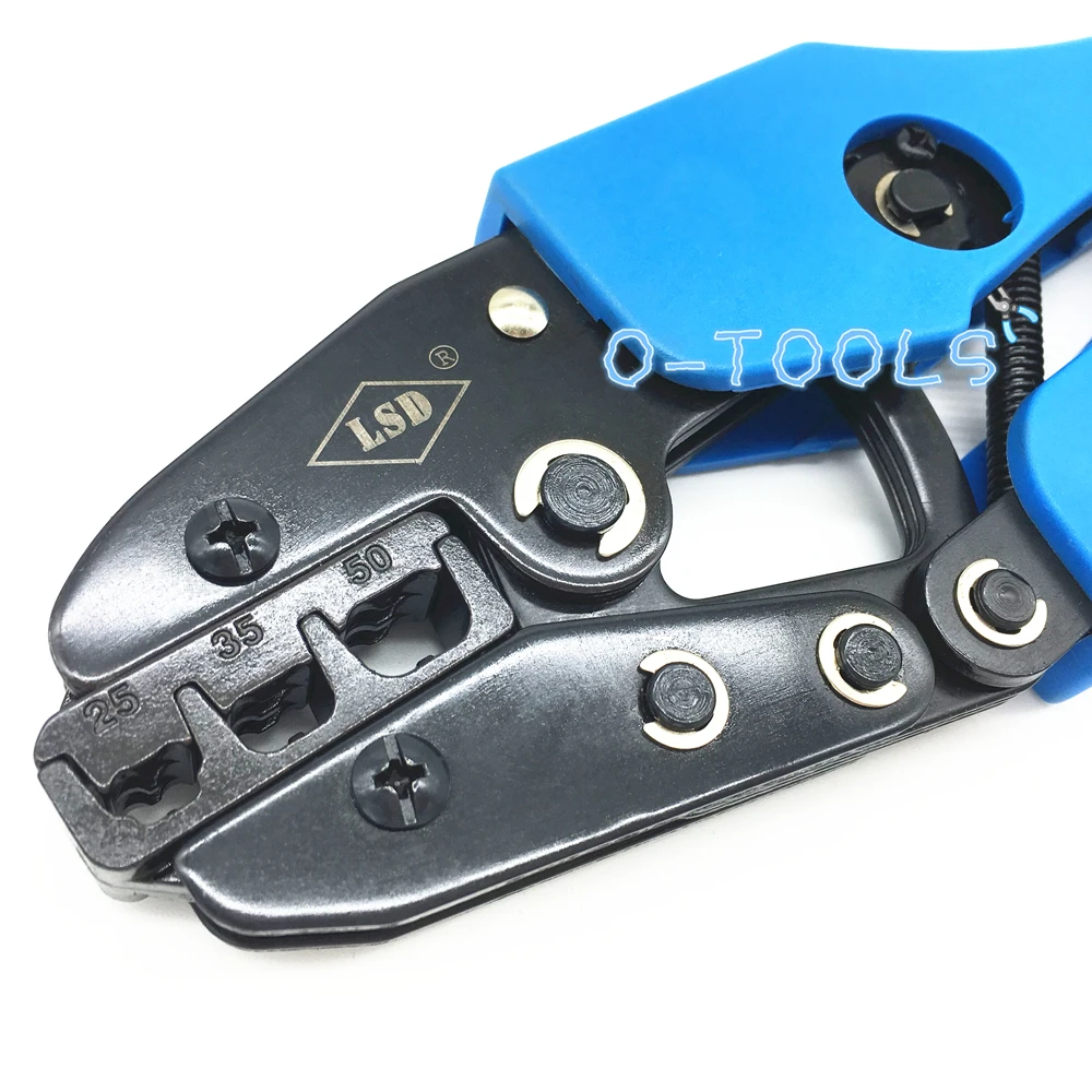 AN-2550EF Ratchet crimping pliers crimping tool for bootlace wire ferrules 25-50mm² cable clamp crimper 4-1AWG