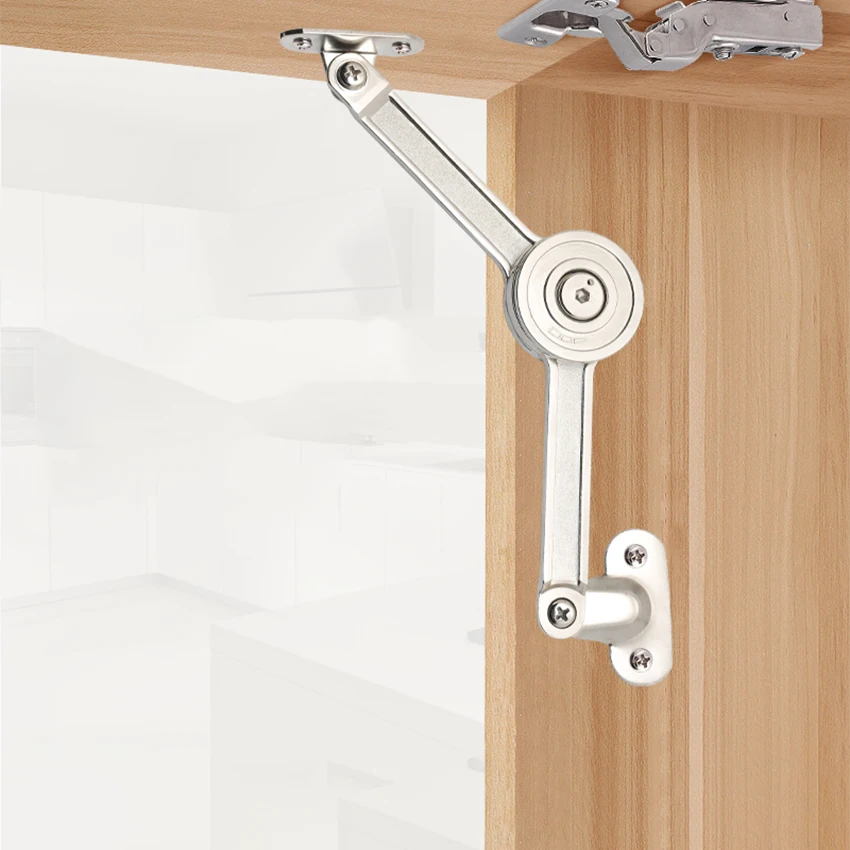 Folding Lid Support Hinge Soft Close &Open Gas Spring Lid Lift Up Stay Buffer Damper for Kitchen Cabinet Door Cupboard Toy Box