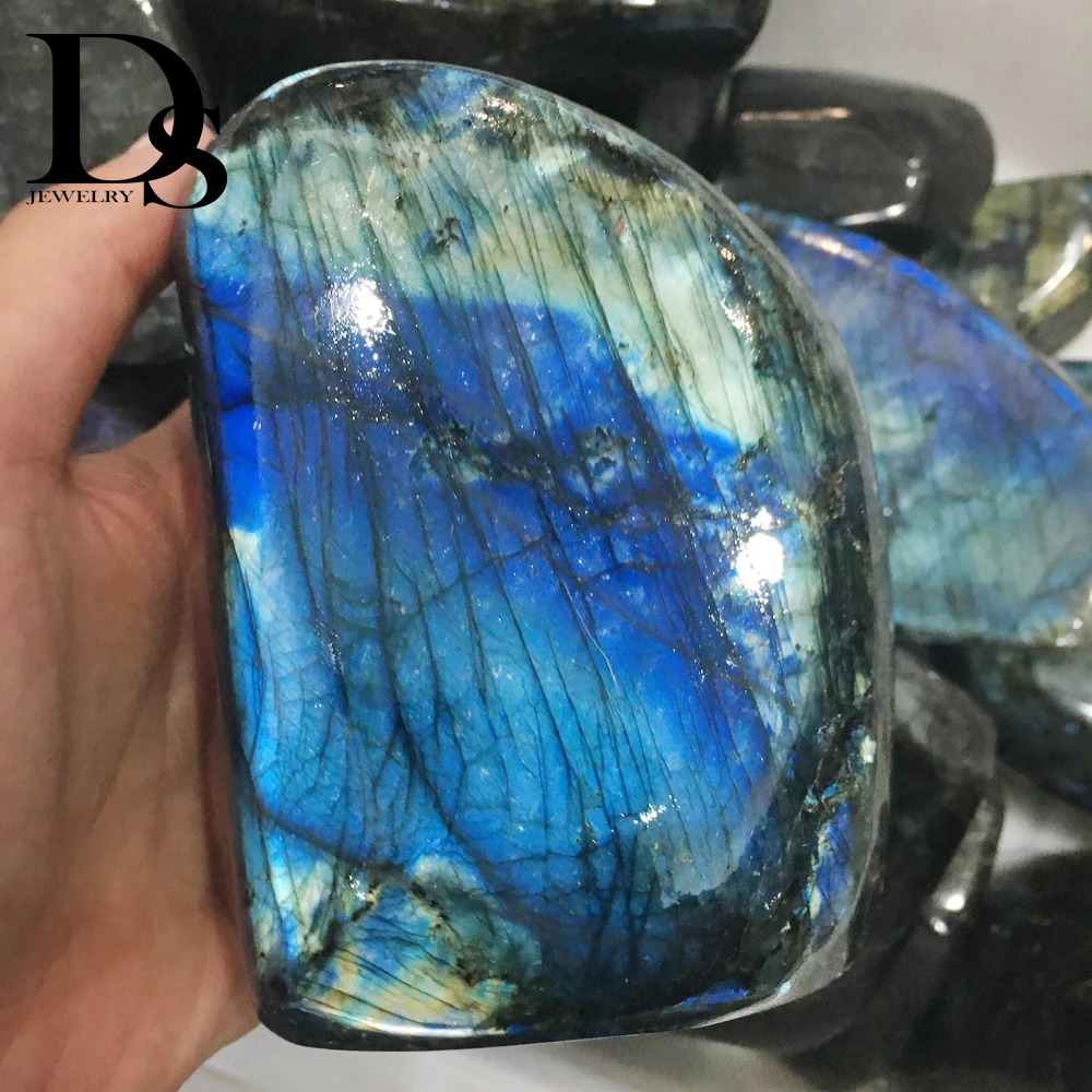 Top! Natural Flash Labradorite Quartz Crystal Stone Original Specimen Moonstone spectrum stone teaching specimens Home Decora