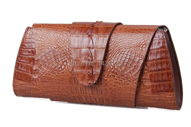 100% genuine crocodile skin  leather women clutch wallets, 2016  fashion alligator skin women cross body clutch bag