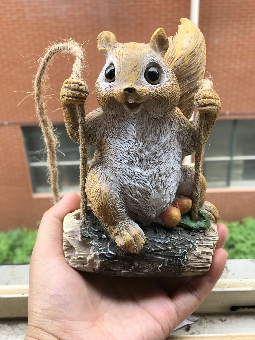 

Cute Swing Squirrel With Pine Cones,Garden Animals Decoration Outdoor,Villa Branch Hangings,Children's Room Pendants