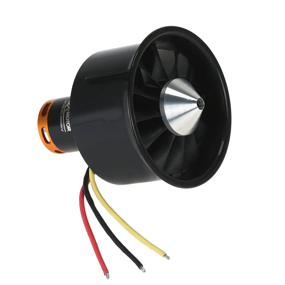 EBOYU QX 64mm EDF Set 2822 3500KV Motor with 12 Blades Ducted Fan for RC Airplane