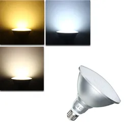 9W/12W/18W E27 PAR20 PAR30 PAR38 wodoodporna IP65 LED Spot żarówka lampy oświetlenie wewnętrzne ściemniania AC85-265V